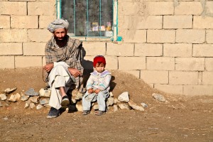 afghani father and daughter